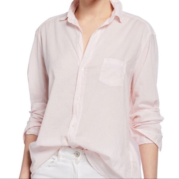 Frank & Eileen Eileen Shirt Baby Pink Button Down Long Sleeve Women's Sz S B10 - Picture 3 of 14